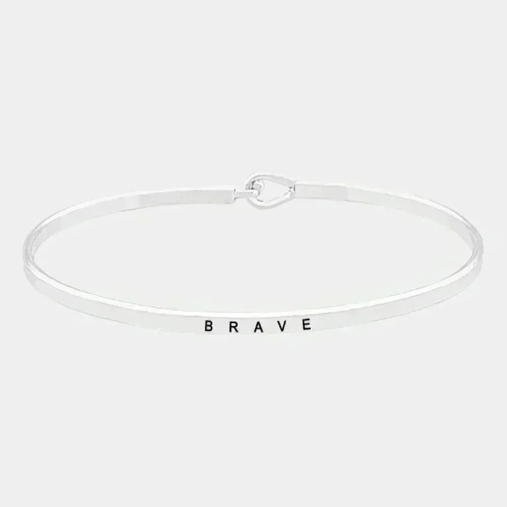 Brave Message Bracelet